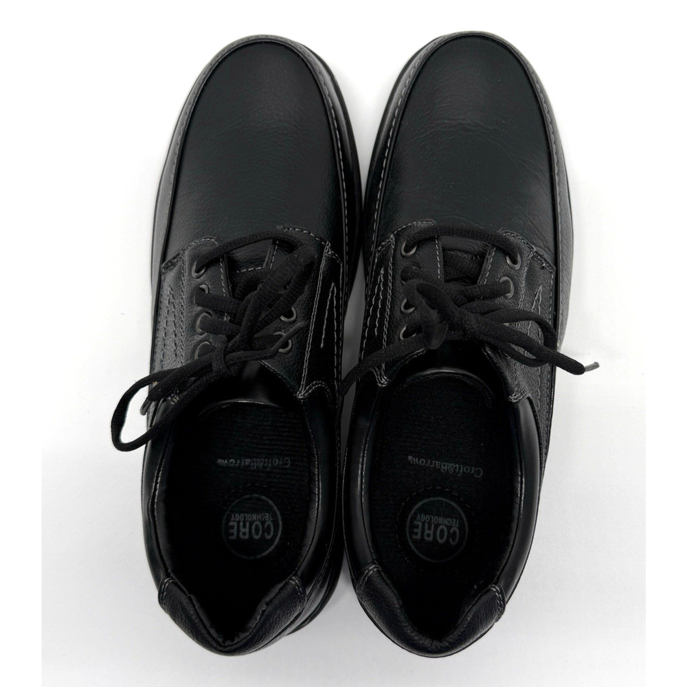 Croft & Barrow Wells Men's 9.5 M Black Leather Business Casual Shoes NIB - Picture 4 of 10